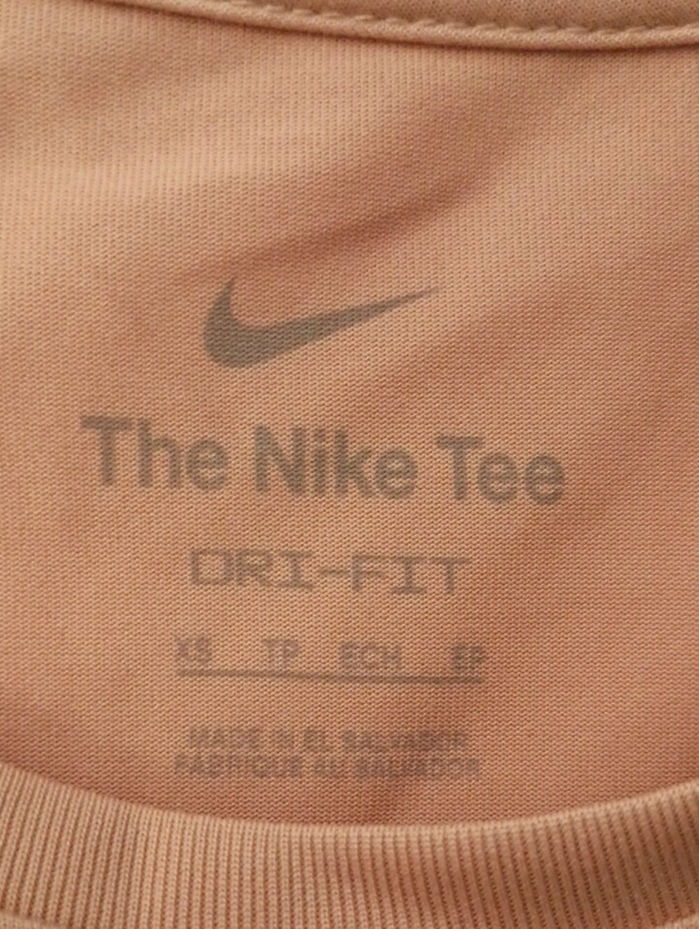 Nike Women’s Peach-Orange Athletic Tank Top with White Swoosh - Picture 2 of 4